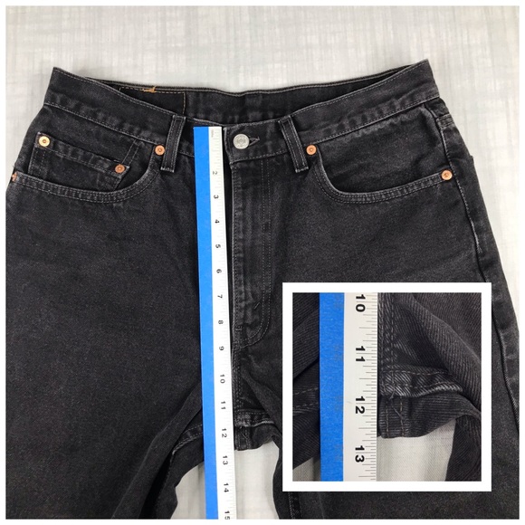 Vintage 90s Levis Mens 34x36 550 Black Jeans - Picture 11 of 14